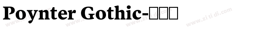 Poynter Gothic字体转换